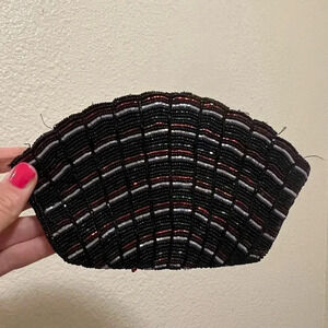 Vintage Neiman Marcus Beeded Clutch Black